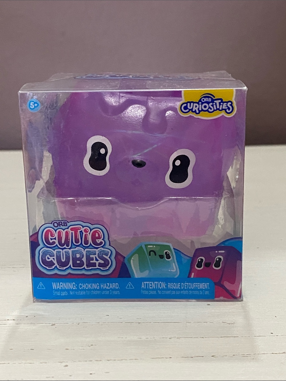 Cutie Cubes Purple Squishy Toy